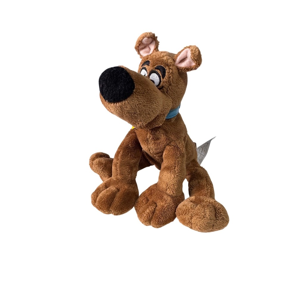 Scooby-Doo Hanna-Barbera 2006 Brown Plush Stuffed Animal Dog Blue Collar 7 inch